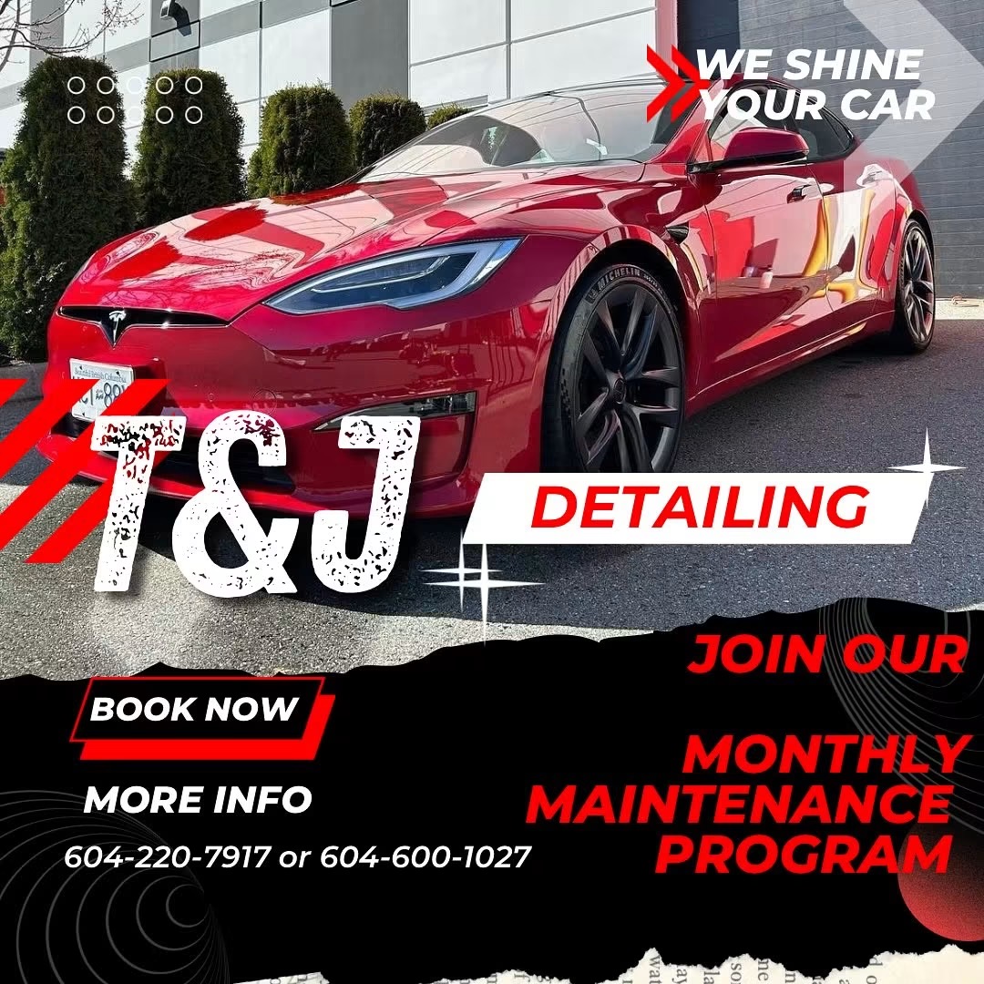 T&J Detailing monthly maintenance program